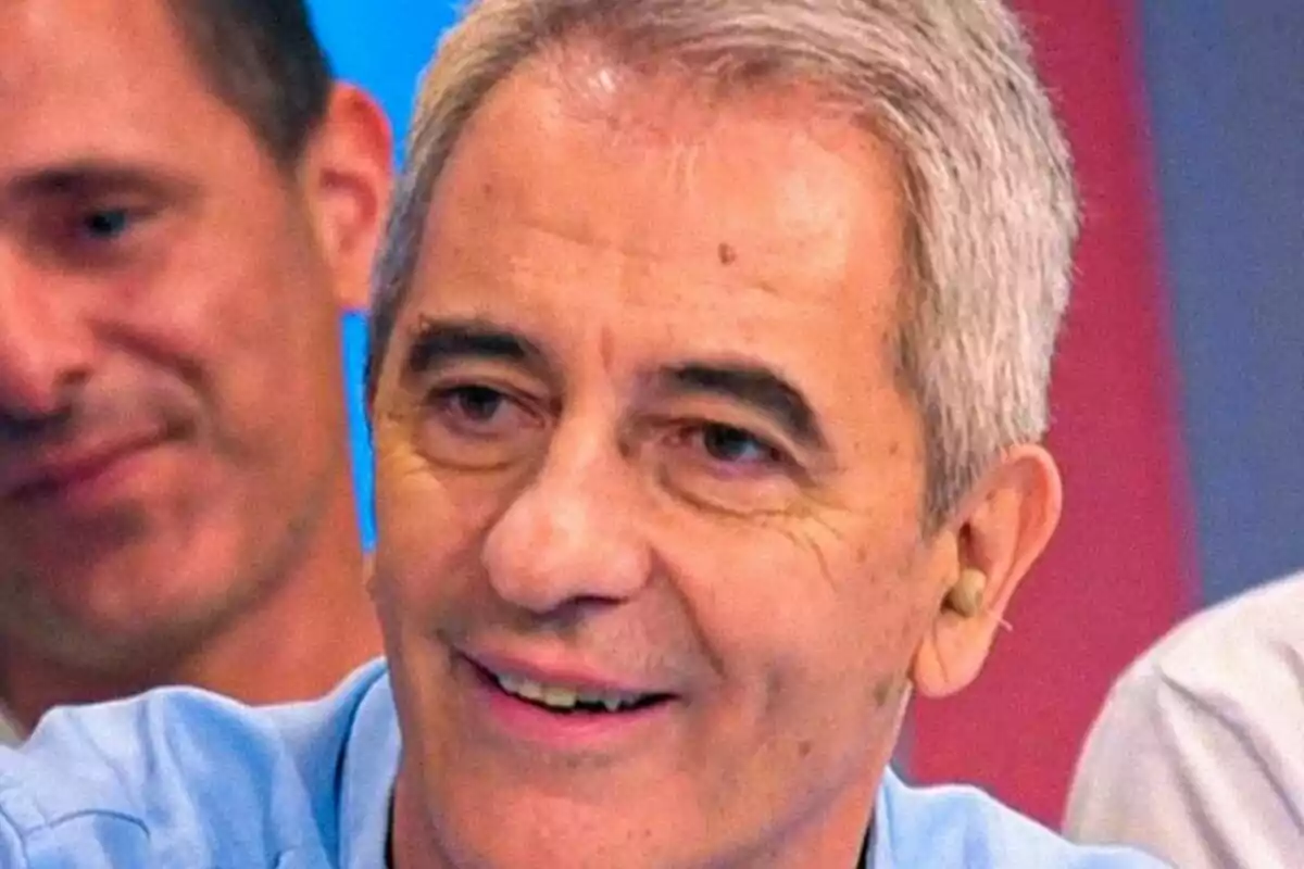 Captura de Manolo Lama emocionado en el final de El Golazo de Gol Play Captura de Manolo Lama emocionado en el final de El Golazo de Gol Play