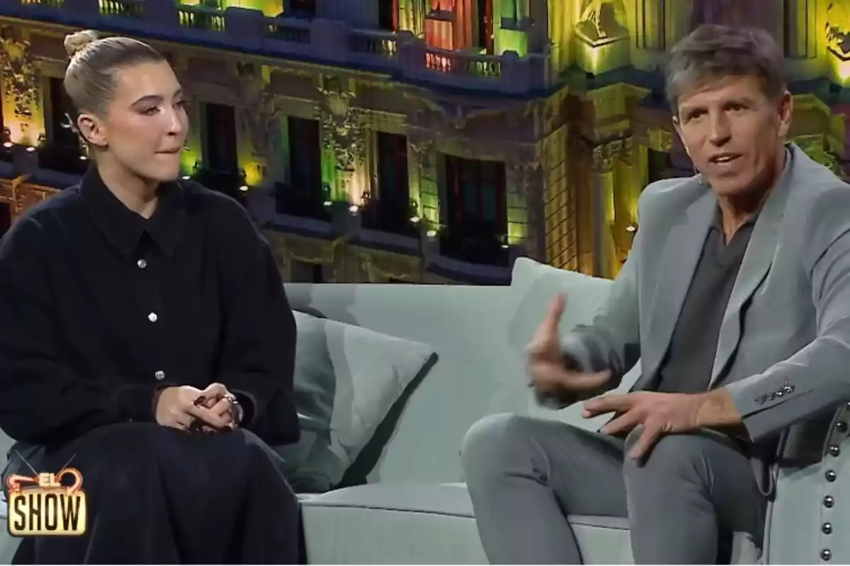 Manuel Díaz 'El Cordobés' y Alba Díaz sentados en el plató de 'El show de Bertín' Manuel Díaz 'El Cordobés' y Alba Díaz sentados en el plató de 'El show de Bertín'