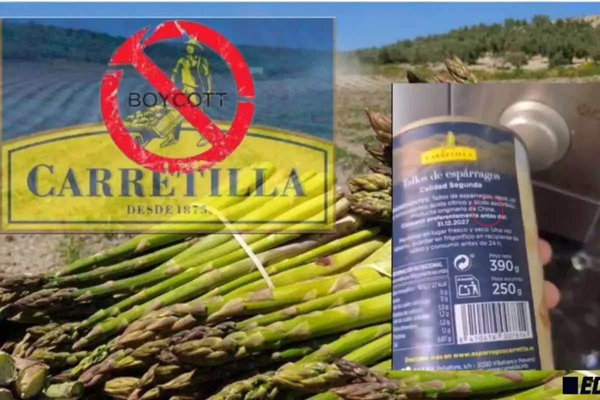 Collage con dos imágenes de la marca Carretilla