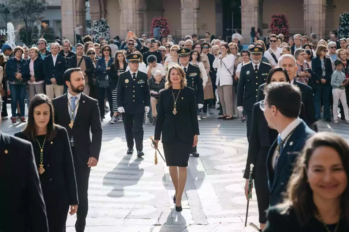 Begoña Carrasco, alcaldesa de Castellón, durante el acto