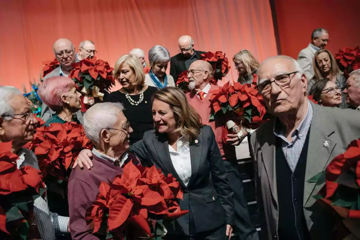 La Alcaldesa, Begoña Carrasco, durante el acto