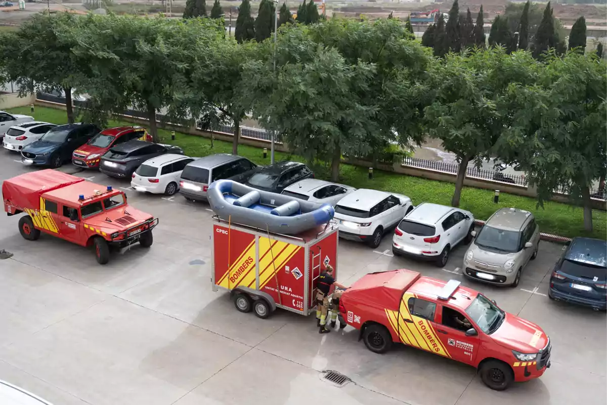 Equipo de bomberos de la Diputación de Castellón