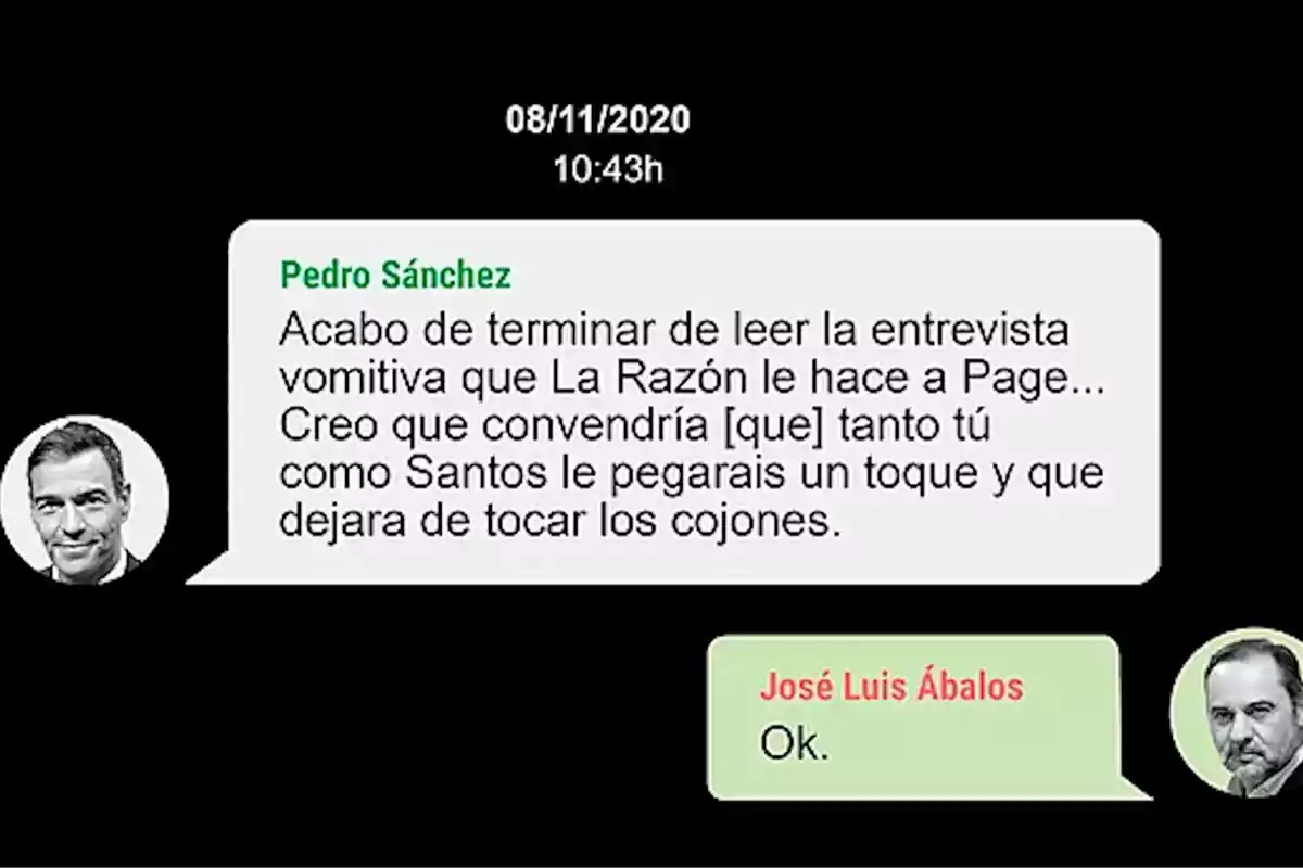 Una conversación de mensajes de texto entre dos personas, con fecha y hora en la parte superior. Una conversación de mensajes de texto entre dos personas, con fecha y hora en la parte superior.