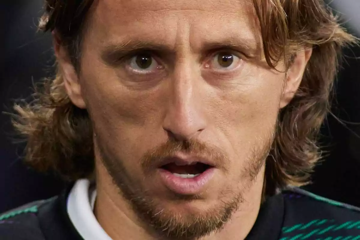 Luka Modric en primer plano