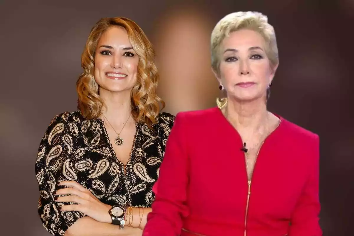 Montaje Alba Carillo y Ana Rosa Quintana con rostros desafiantes