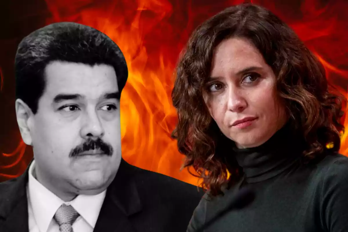Montaje con Nicolás Maduro e Isabel Díaz Ayuso