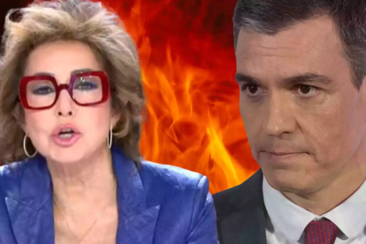 Montaje de Ana Rosa y Pedro Sánchez Montaje de Ana Rosa y Pedro Sánchez