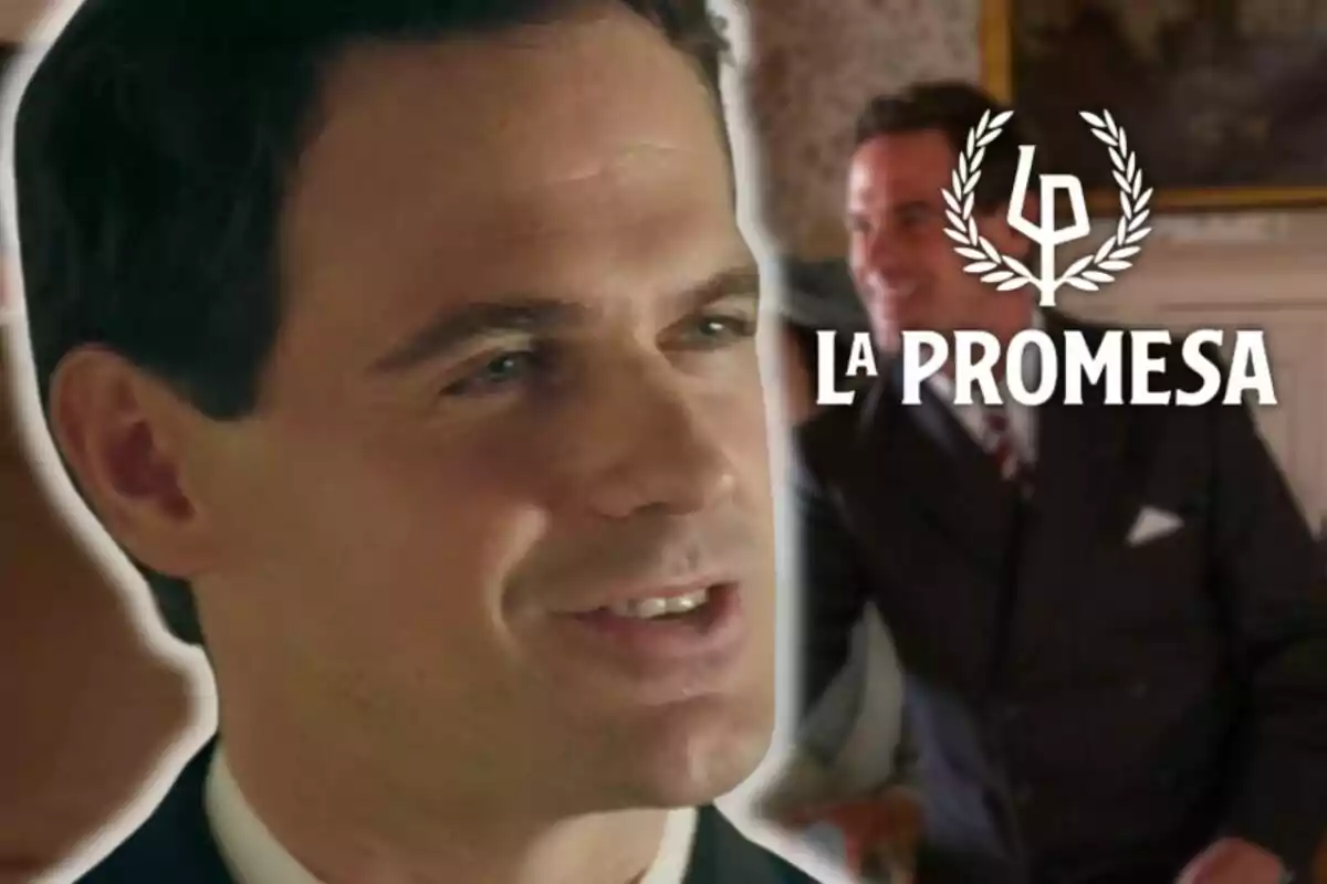 Gonzalo Ramos smiling in the foreground with the text "The Promise" and a laurel logo in the background.