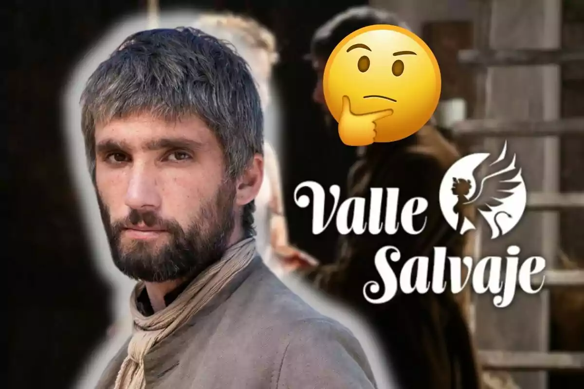 Chechu Salgado con barba y cabello canoso mira a la cámara, junto a un emoji pensativo y el texto "Valle Salvaje".