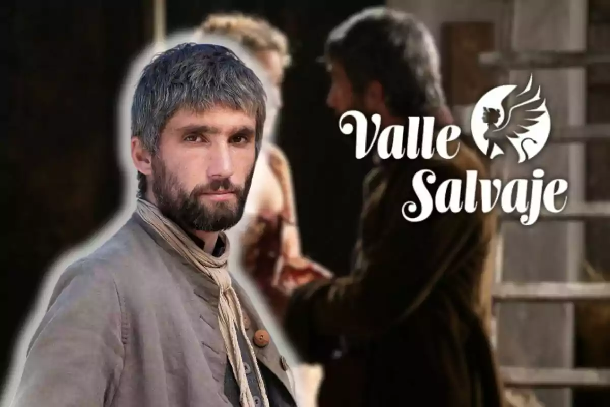 Chechu Salgado con barba y cabello canoso mira hacia la cámara, con el logo de "Valle Salvaje" a su lado.