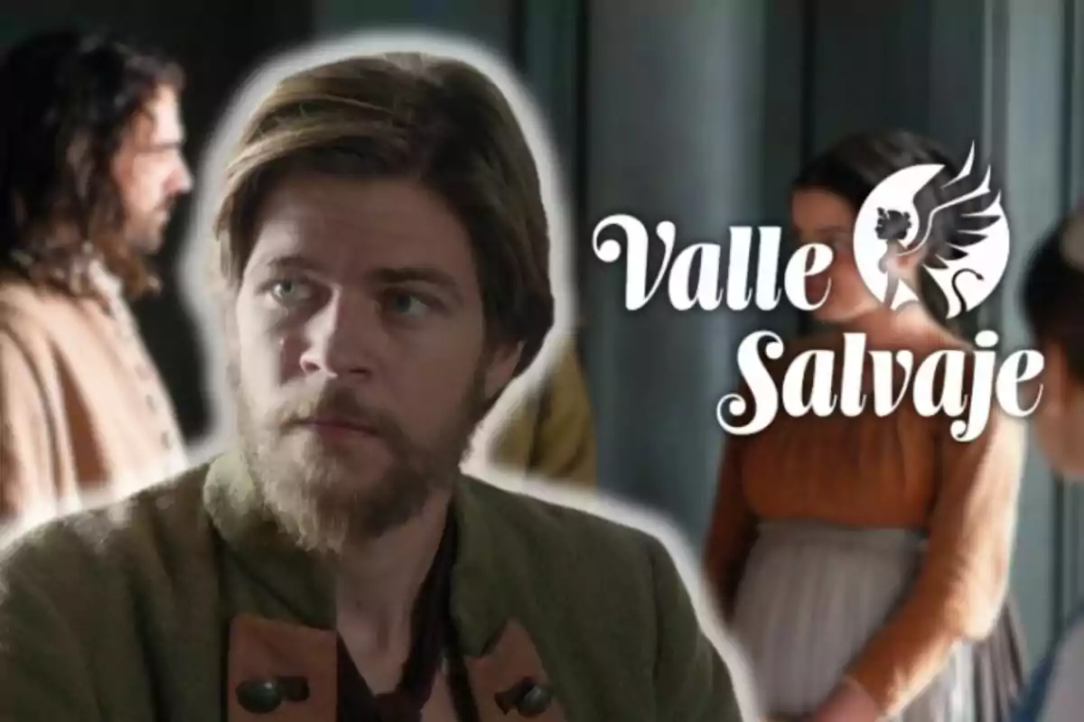 Josh Climent con barba y cabello castaño claro mira hacia un lado mientras el logo de "Valle Salvaje" aparece en la imagen.