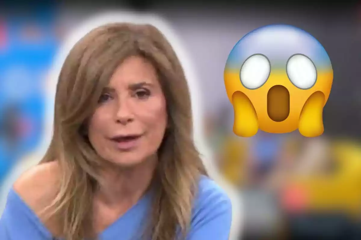 Gema López with light brown hair and a surprised face emoji next to it.