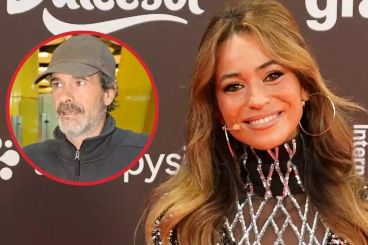 María Verdoy sonriente con un micrófono en la oreja y Rodolfo Sancho con gorra y barba en un recuadro rojo.