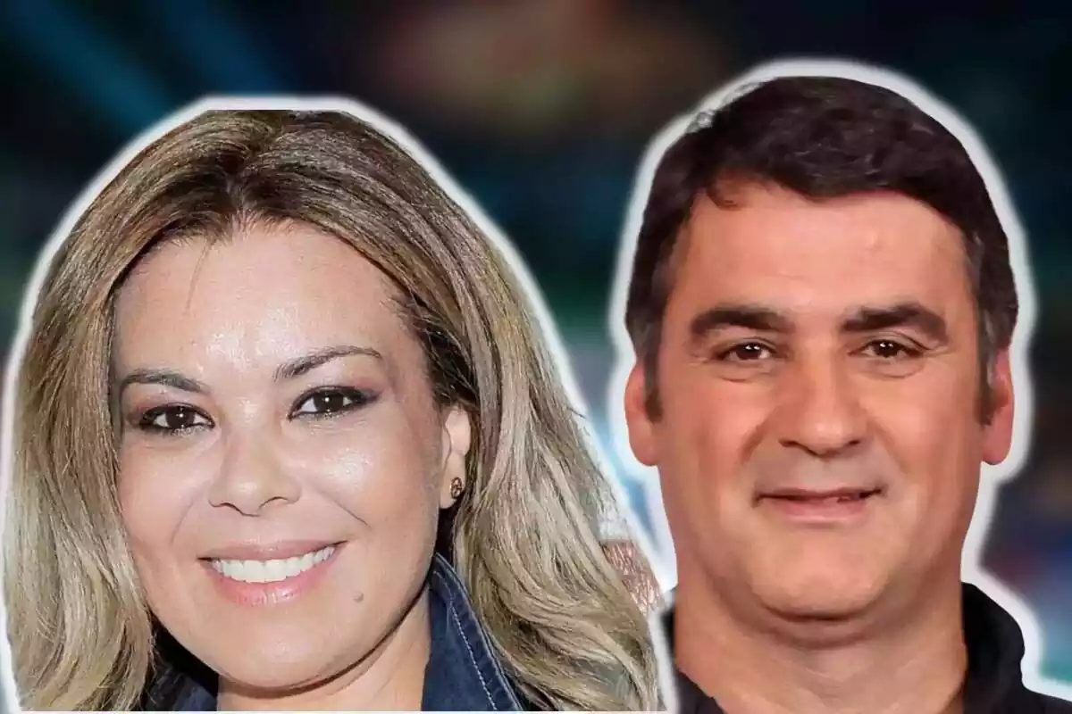 Montaje de fotos de María José Campanario sonriendo y Jesulín de Ubrique
