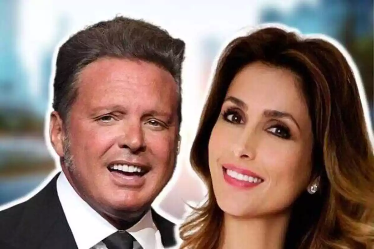 Montaje de Luis Miguel y Paloma Cuevas en primer plano