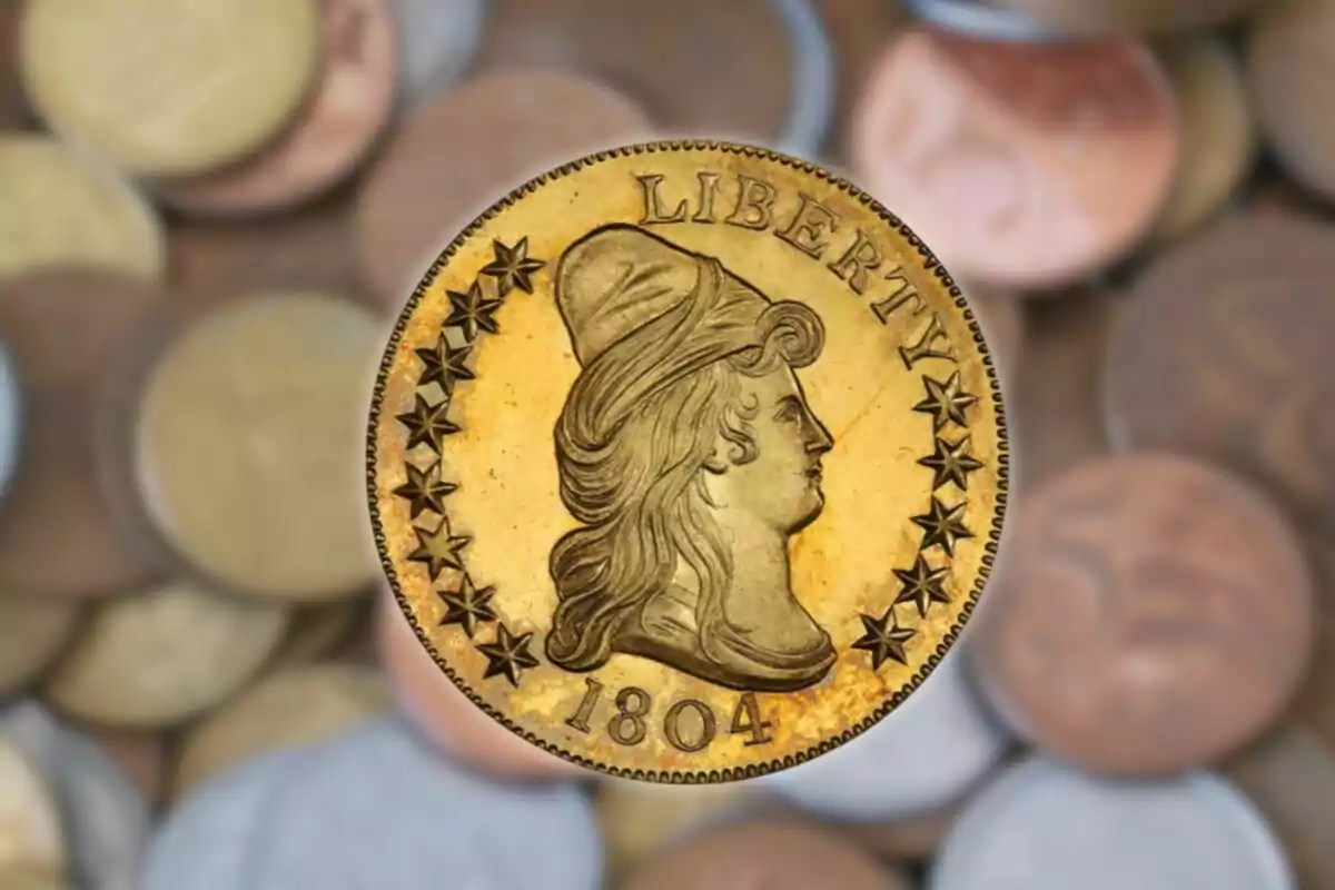 1804 antique coin with the inscription 1804 antique coin with the inscription