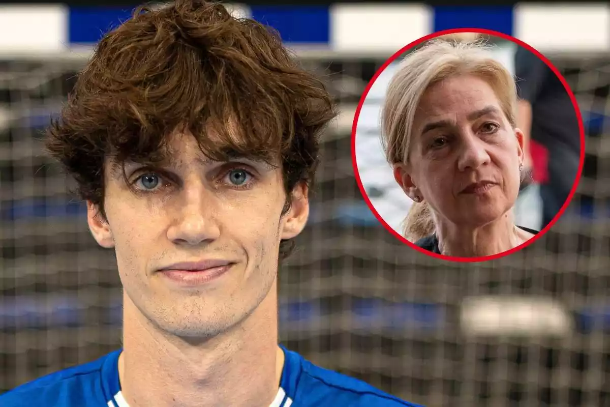 Montaje de Pablo Urdangarin con una imagen de su madre, la infanta Cristina de Borbón