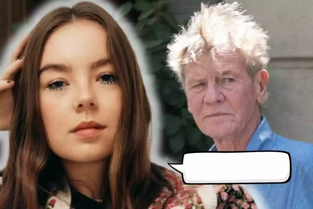Alejandra de Hannover aparece junto a Ernesto de Hannover, con un recuadro de diálogo vacío frente a él