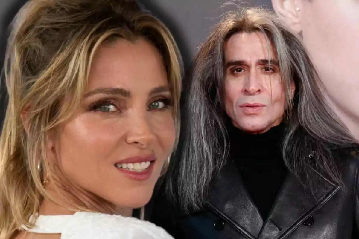 Elsa Pataky de cabello recogido y Mario Vaquerizo posando juntos en un evento