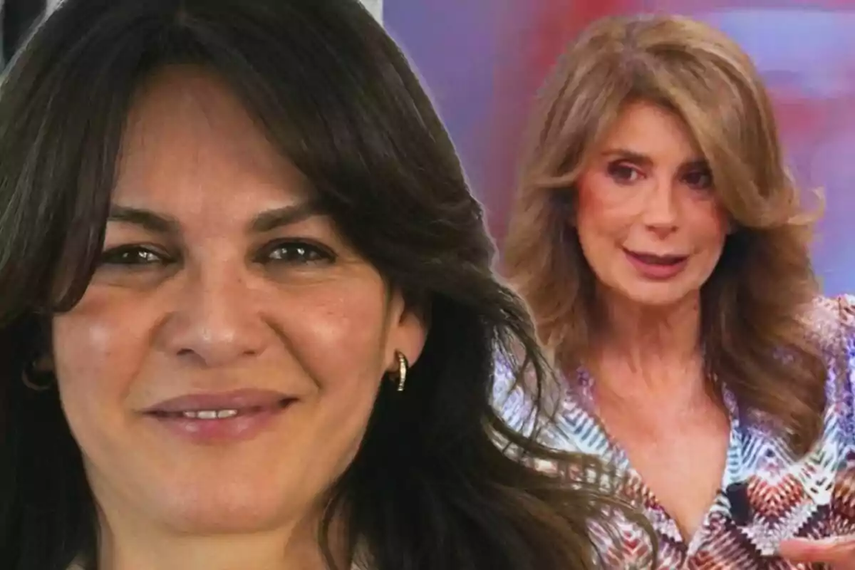 Fabiola Martínez and Gema López in a photo montage, one in the foreground and the other in the background, both with neutral facial expressions.