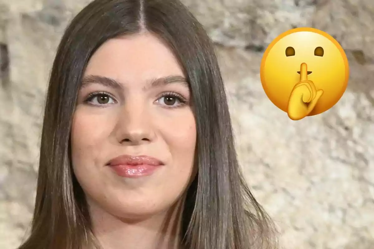 Infanta Sofía next to a silence emoji.