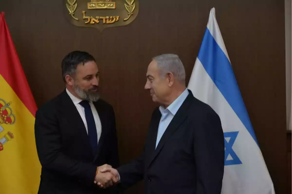 Santiago Abascal y Benjamín Netanyahu