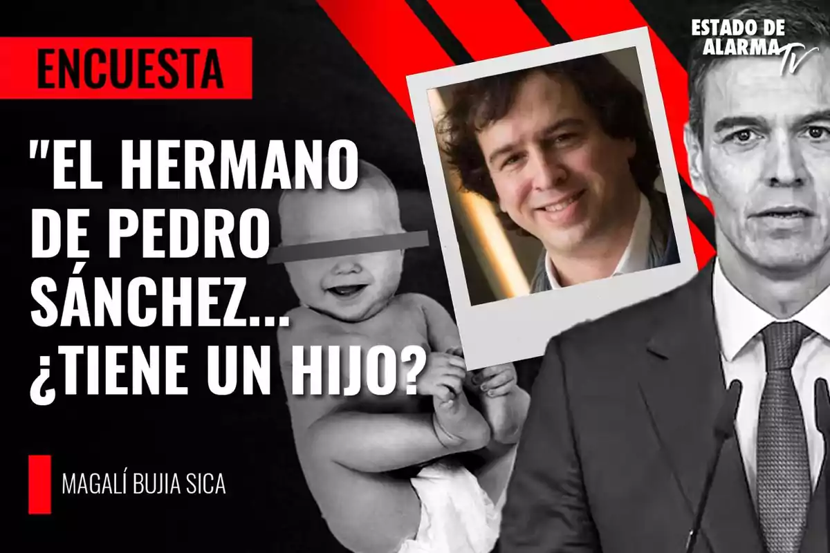 Encuesta: "El hermano de Pedro Sánchez... ¿tiene un hijo?" Magalí Bujia Sica. Estado de Alarma TV.