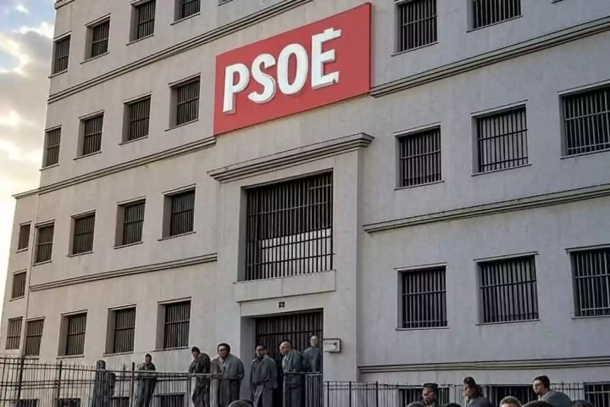 Simulación de cárcel con presos socialistas