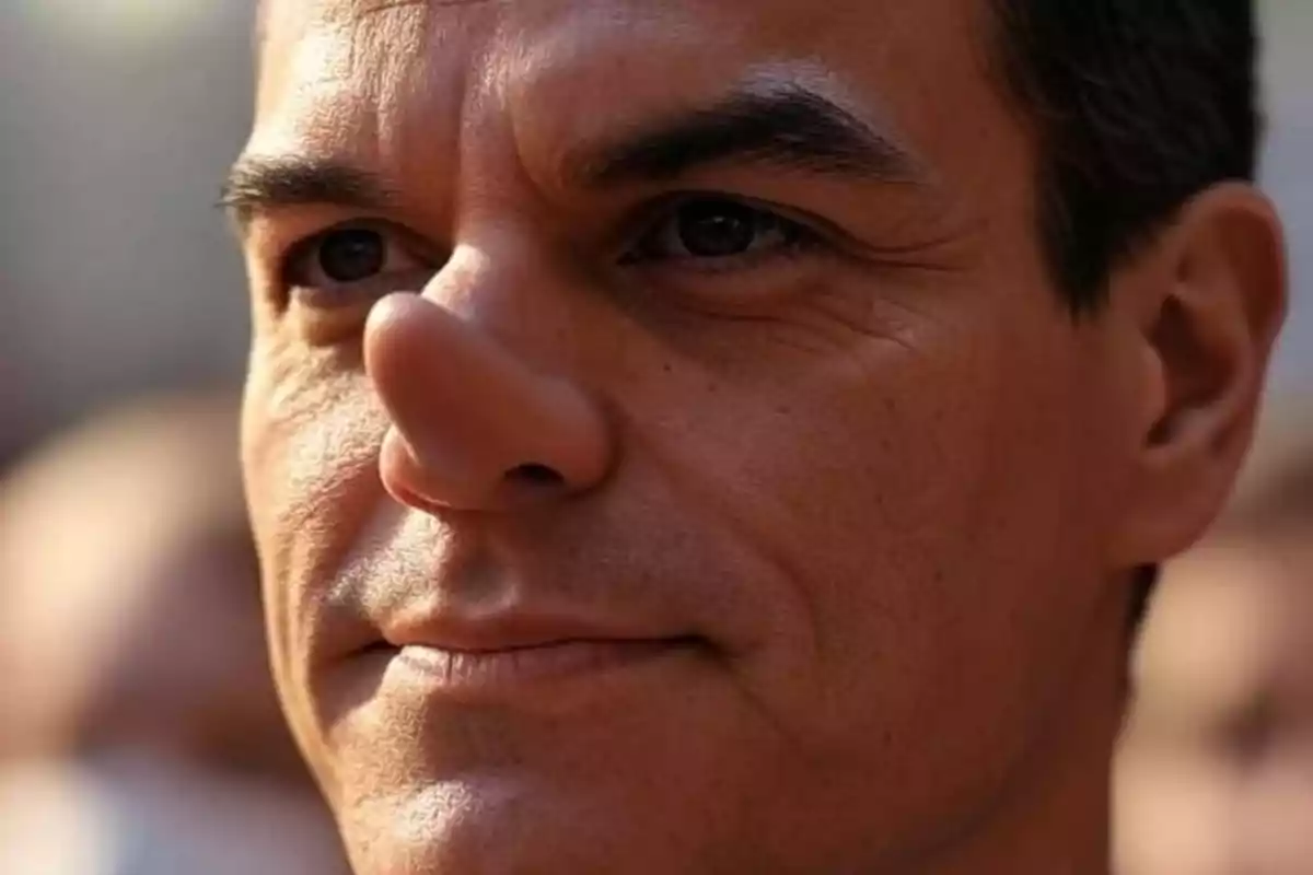 Simulación de Pedro Sánchez mintiendo de nuevo