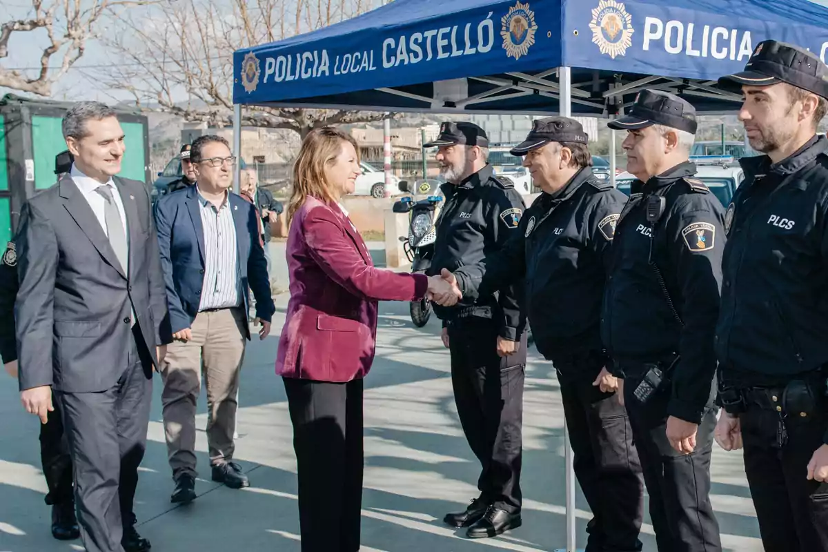 Begoña Carrasco, alcaldesa de Castellón, durante el acto