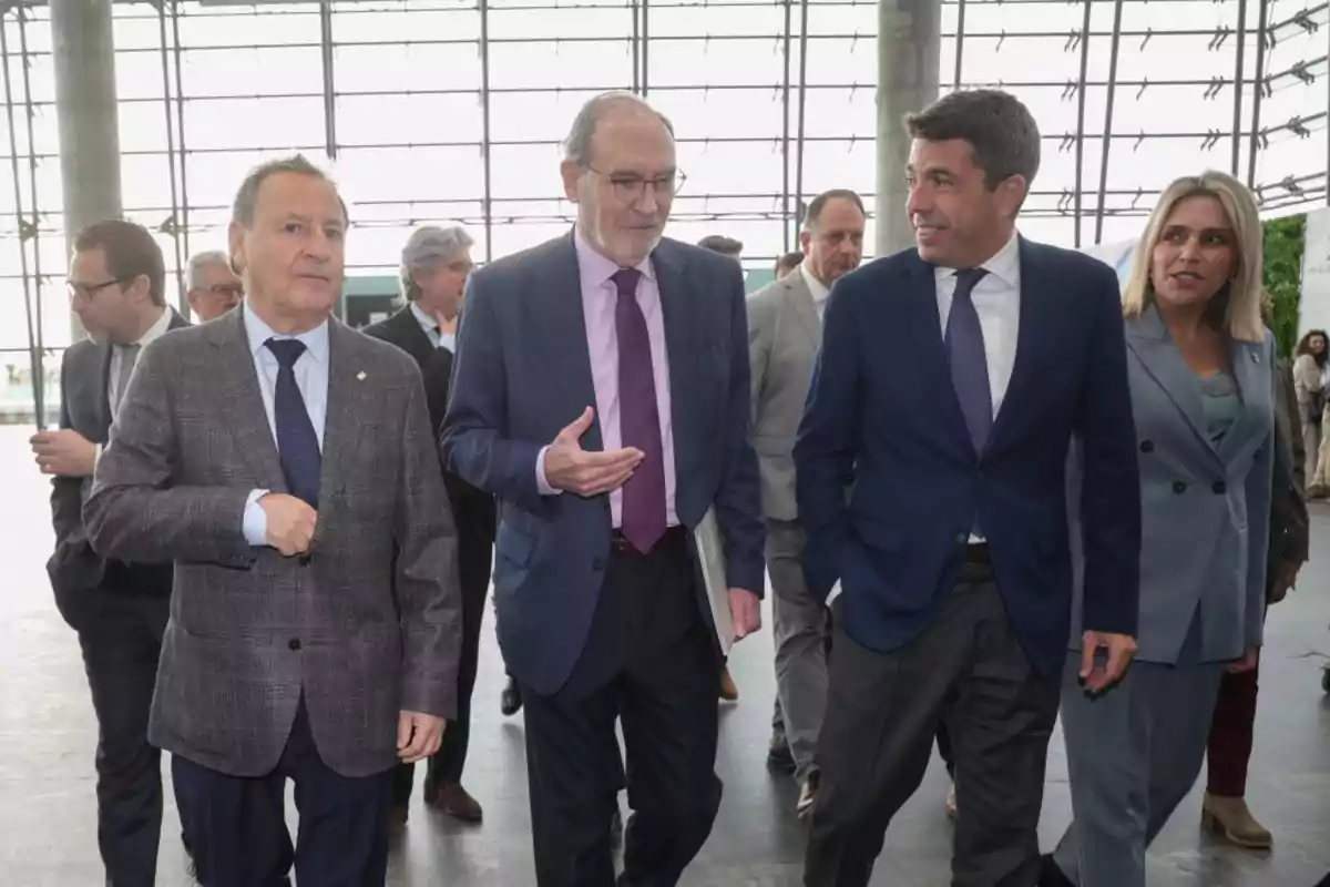 Carlos Mazón, presidente de la Generalitat Valenciana, durante la visita