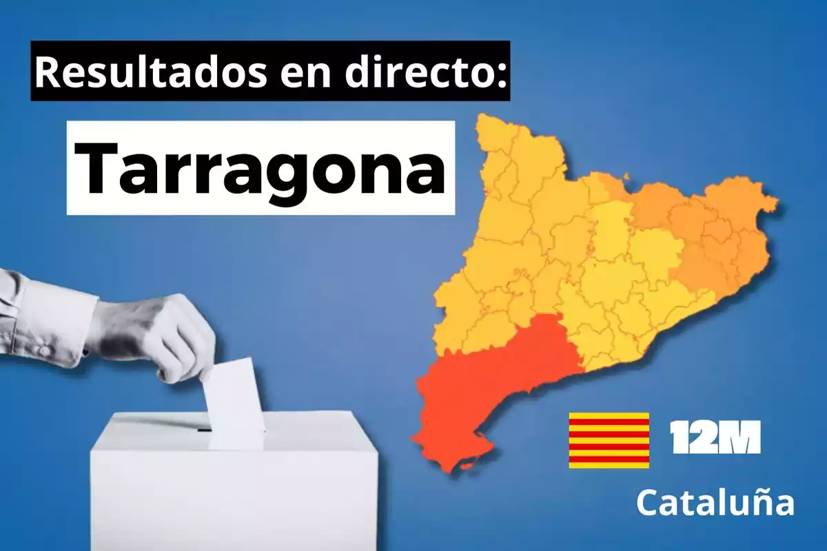 Collage de resultados electorales en Tarragona
