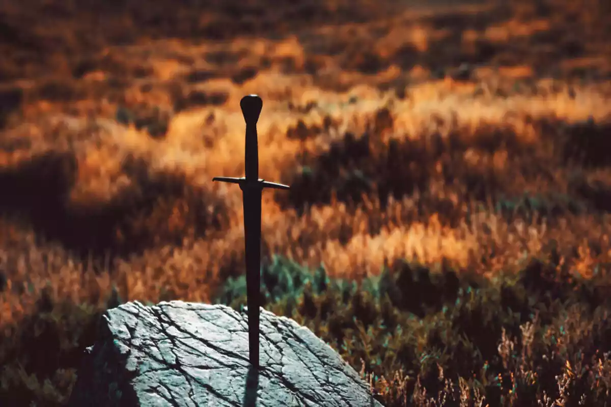 La espada Excalibur del Rey Arturo