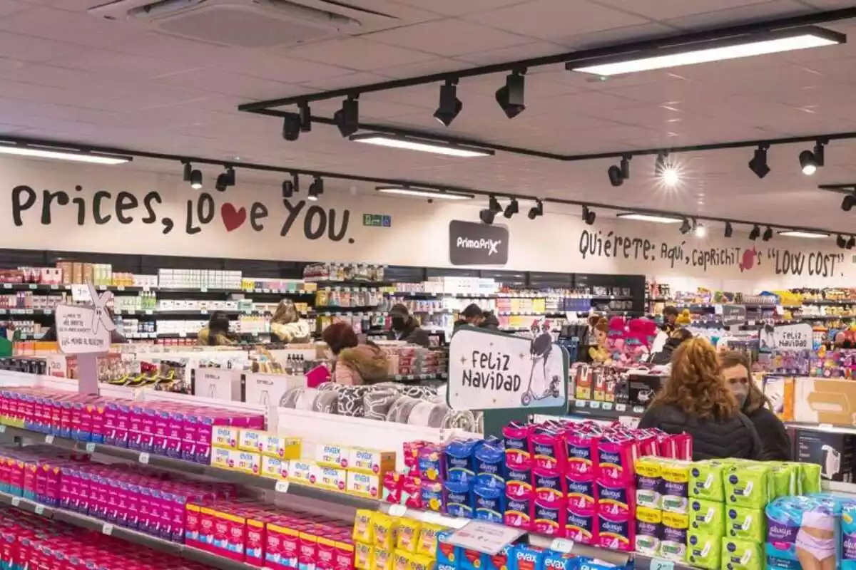 Tienda PrimaPrix por dentro
