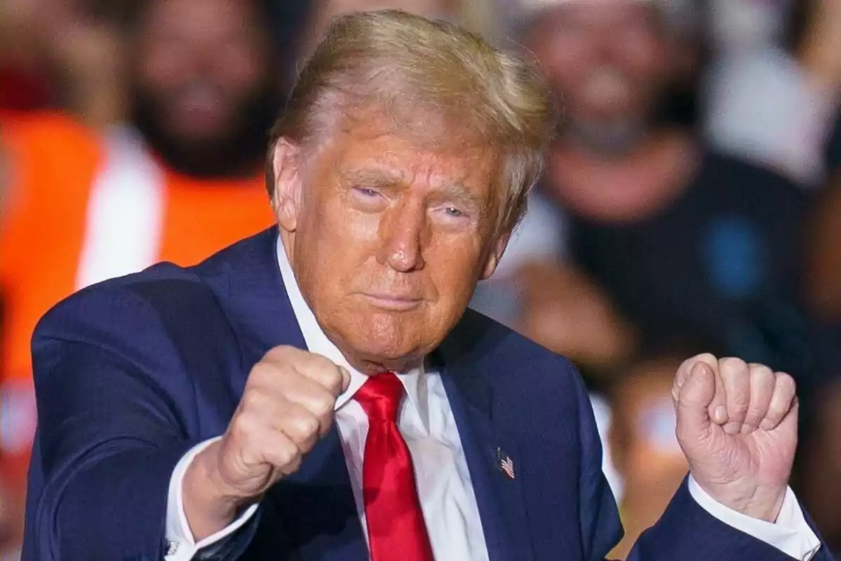 Close-up of Donald Trump dancing Close-up of Donald Trump dancing