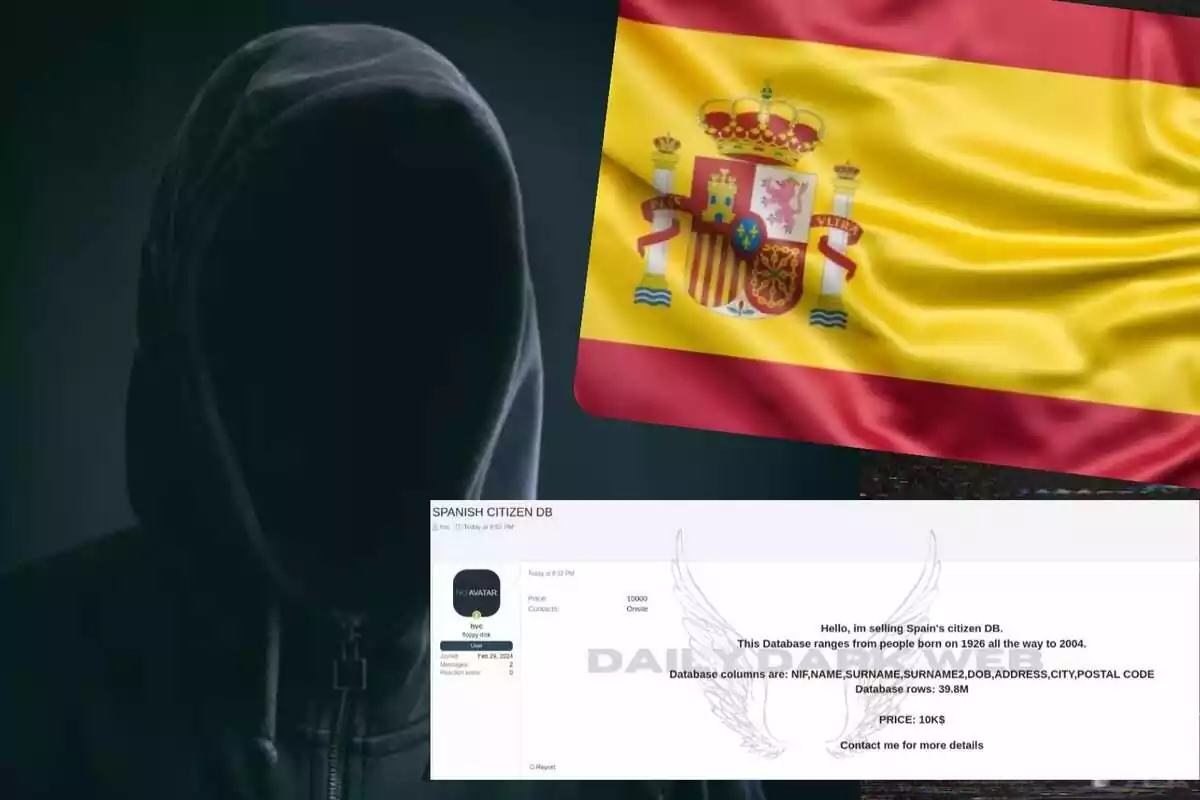 Venden datos de españoles en la dark web