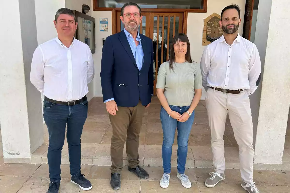 Los representantes del Govern Balear en Formentera